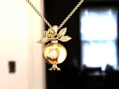 Pomegranate Pendant 3D print model