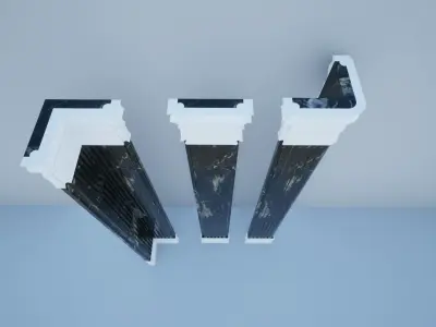 Pillars 3D model purchase