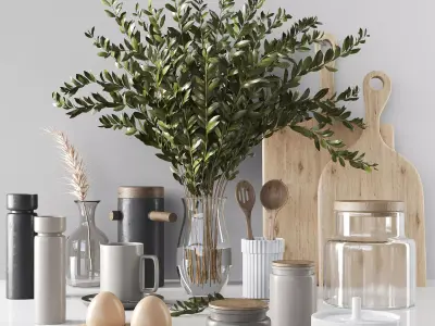 kitchen accessories 10 3D model