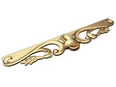 Carved Decor Furniture 01 Low-poly 3D model