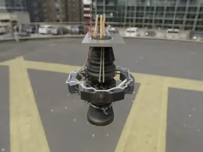 rocket engine  Free 3D model