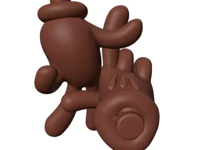 OG Slick LA Hands 3D Printable Toy Model 3D print model