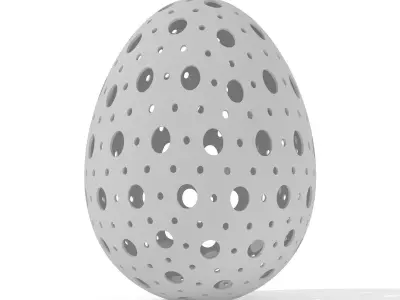 Egg Sculpture N003 3D print model