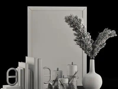 Decorative set 01 3D model