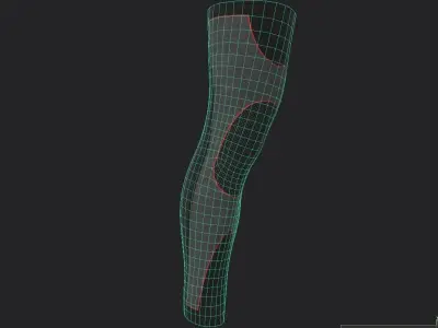 Knee Support M04 Low-poly 3D model