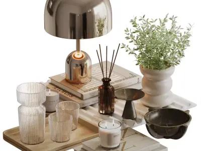 Decorative Set-09 3D model purchase