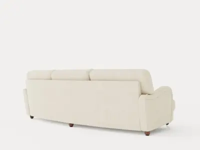 Howard Luxury 4 Seater Sofa Swung Beige 3D model