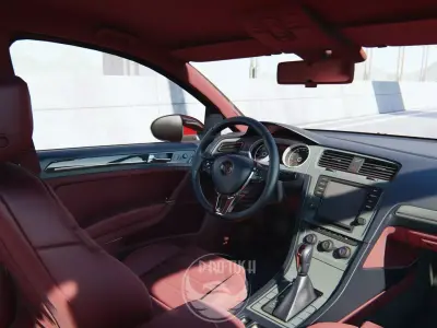 Golf 7 volkswagen r 3D model 3D model