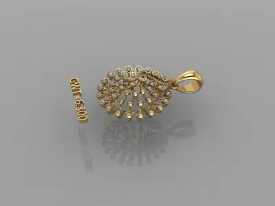 FASION PENDANT 3D model 11