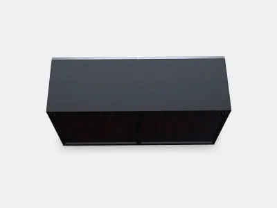 BESTA Shelf unit with glass doors 1 3D model