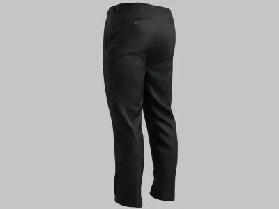 Sophisticated Slacks Pants Low-poly 3D model