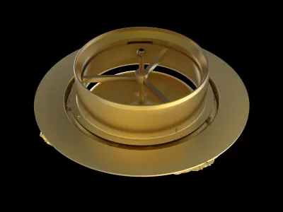 Ceiling Plate Light base Cover ornament 3d model classic 3D model