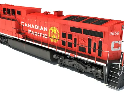 Canadian Pacific Locomotive 3D model