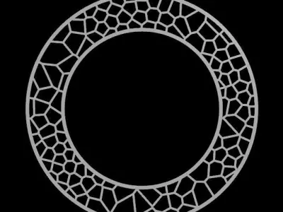Circular round frame  Free 3D print model