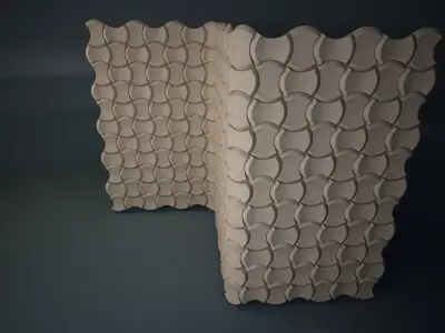 05 3DECOR PATTERN WALL Low-poly 3D model