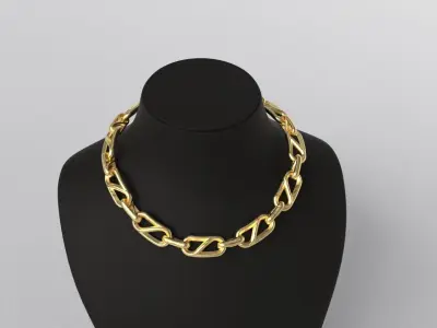 Oval Slot Chain Link Hermes 3D print model