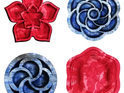 Decorative Stoneware 01 3D model