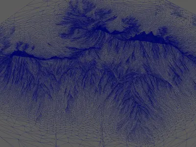 Mountain Range Free 3D model