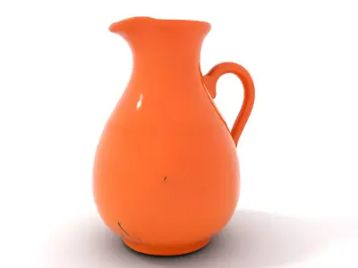Rustic Clay Pitcher model pack Low-poly 3D model