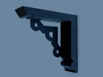 shelf bracket 10 3D print model
