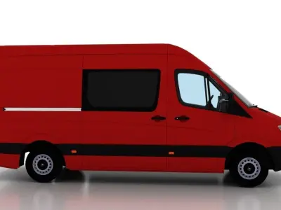 Mercedes Benz Sprinter L2H2 2009 Crew Van EU 3D model