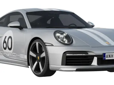 Porsche 911 Sport Classic 2023 3D model
