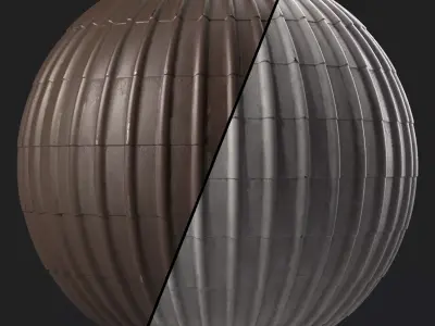 Roof Tile Materials 101- Metal Roofing By Snow - Sbsar Pbr 4k Texture