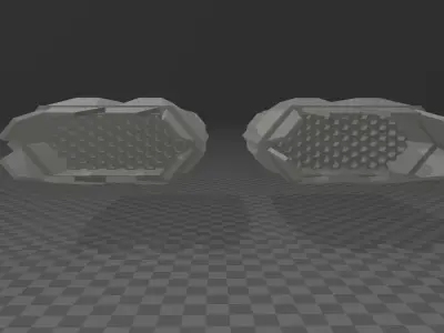 Nuclear Thermal Engine - Hexagrid thruster 3D model