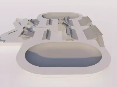 Skatepark-Skate Park PACK 3D model order