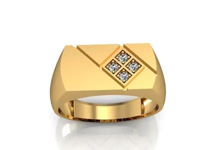 man ring 3D print model