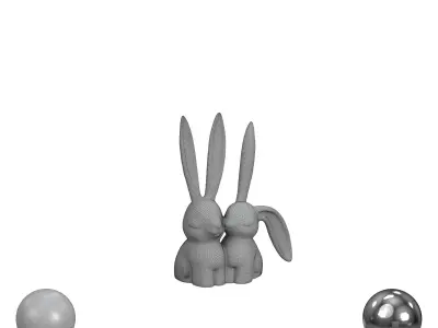 Bunny Rabbits 3D model