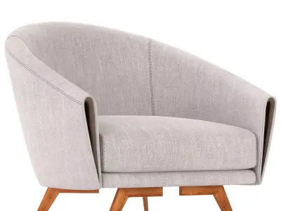 Saddle Armchair 3D model