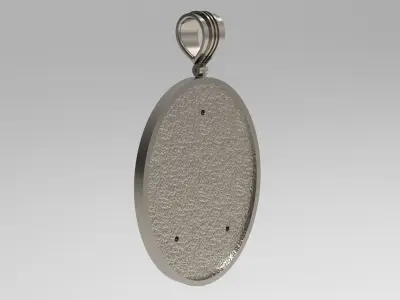 Pendant 3D print model jesus in gold and silver 3D print model