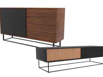 Virka Sideboard Pack 3D model