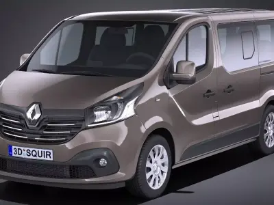 Renault Trafic Passenger 2015-2018 3D model