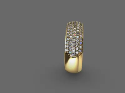 Exclusive wedding ring 3D model