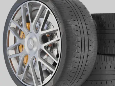 wheel mercedes AMG 3D model