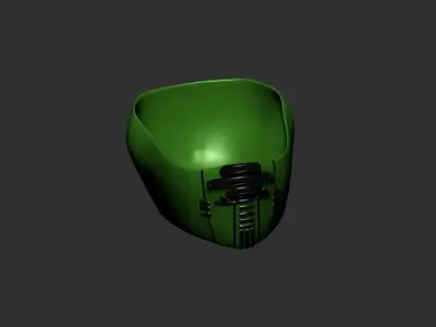 helmet high poly sculpt 3d printable  3D model 53