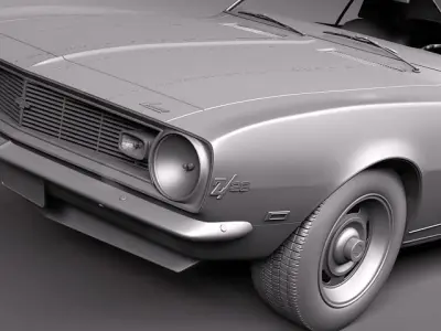 Chevrolet Camaro 1967 Z28 3D model