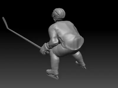 hockey player Inspired Mathew Barzal pose  3D print model