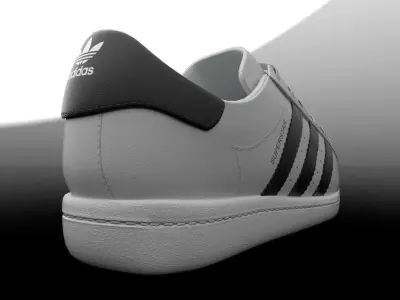 Adidas Superstar shoes 3D model