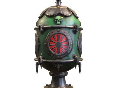 Post Apocalyptic Reactor Core 3D model