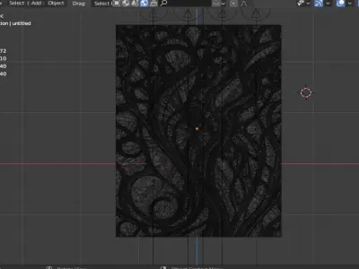 modern panel wall decor set wall relief mural CNC 140 3D model