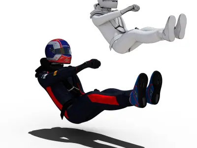 Pierre Gasly 2018 Low-poly 3D model