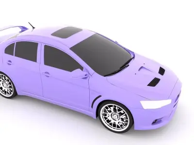 Lencer sports car 3D model