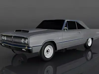 Dodge Coronet 1967  Low-poly 3D model