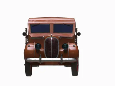 Pickerup Truck Low-poly 3D model