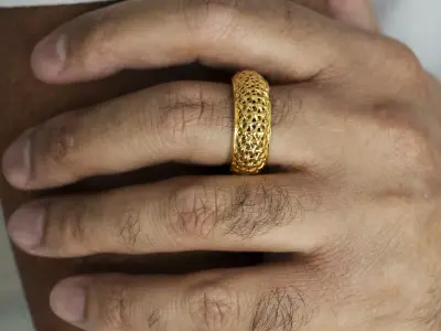 Men Modern Ring 3D Printable Jewelry Model 3D print model