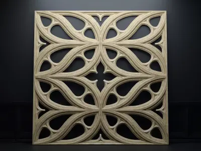 Paneling belonging to Carlisle Cathedral  1842 V5 3D model