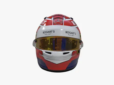 Russell helmet 2020 Low-poly 3D model